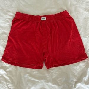 PLEASING Sleepover Shorts in Red